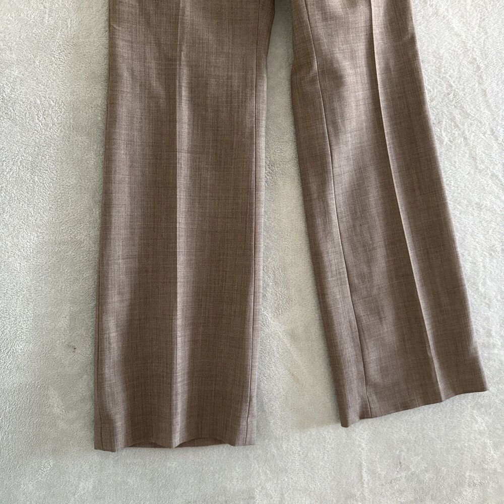 Y2K Gap Women’s Dress Pants Low Rise Plaid Office Size 6 Brown Straight Leg Chic - Picture 4 of 16